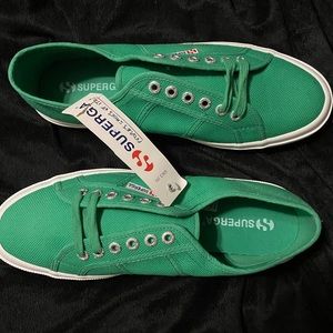 Superga cotu classic emerald green - brand new with tags BNWT M 9.5/W 11